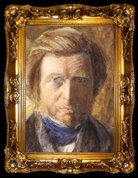 framed  John Ruskin Self-Portrait, ta009-2